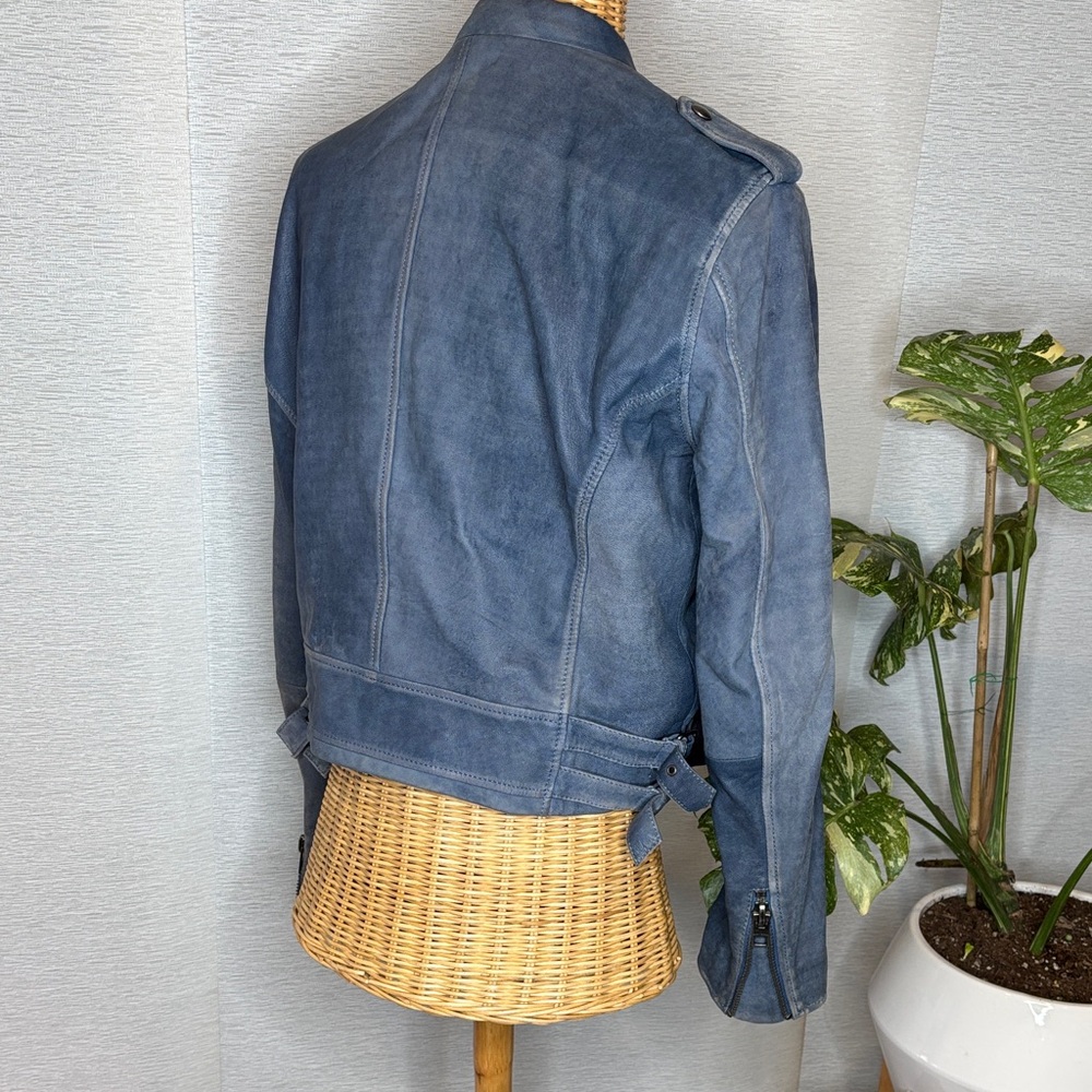 Lucky Brand motorcycle super soft lamb leather Women's Biker Jacket XL - Picture 3 of 5
